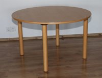 Rundtisch Ø100 cm x 58 cm ohne Zarge Rundfüße