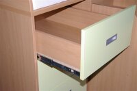 Wickelkommode mit 3 Schubladen und Treppe Dekor Ahorn