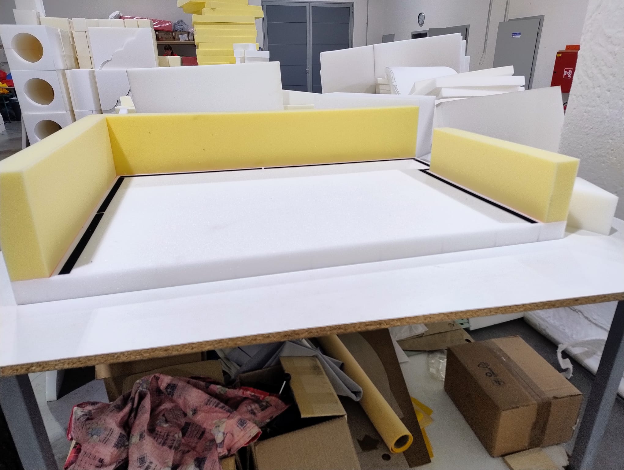 neue Wickelauflage mit seitlichen Eingang für die Treppe