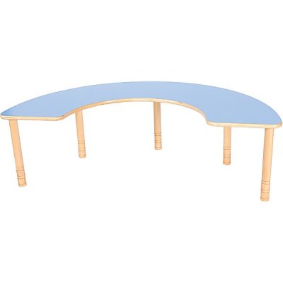 100357 Tischhöhe: 40–58 cm HPL hellblau